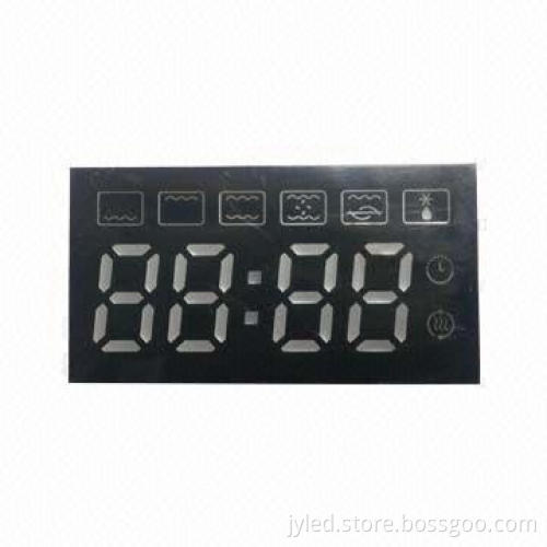 Blue color 7 segment 4-digit LED display for microwave oven